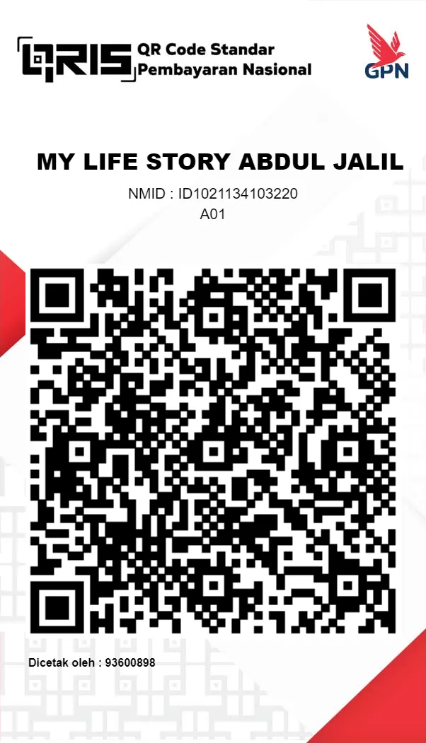 QRIS My Life Story Abdul Jalil